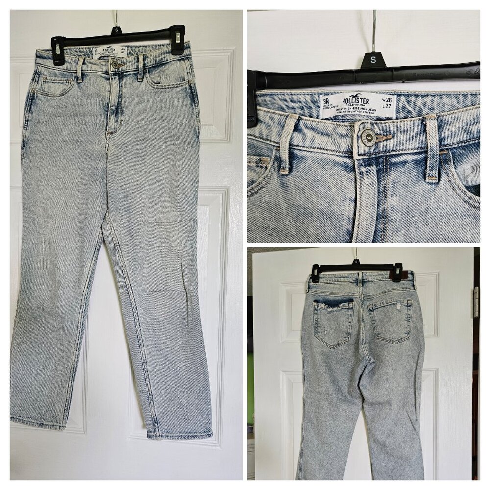 Hollister Women's Jeans Curvy High Rise Mom Jeans size 3R